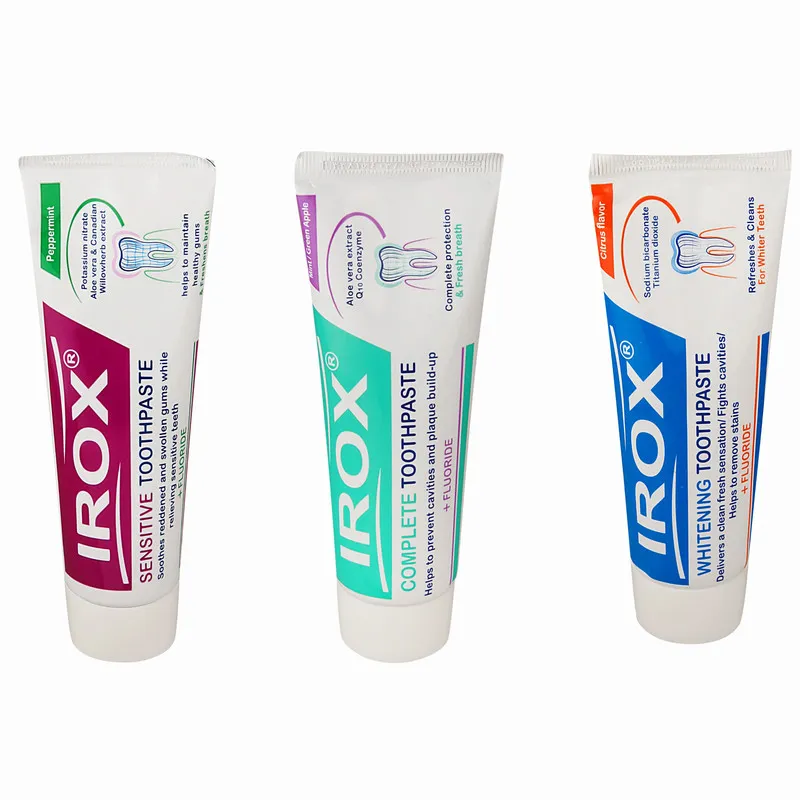 خمیر دندان ایروکس مدل Milk Tooth حجم 100 میلی لیتر مجموعه 3 عددی - تصویر 2