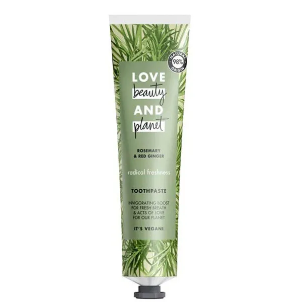 خمیر دندان  لاوبیوتی اند پلنت مدل Rosemary Redginger حجم 75 میلی لیتر