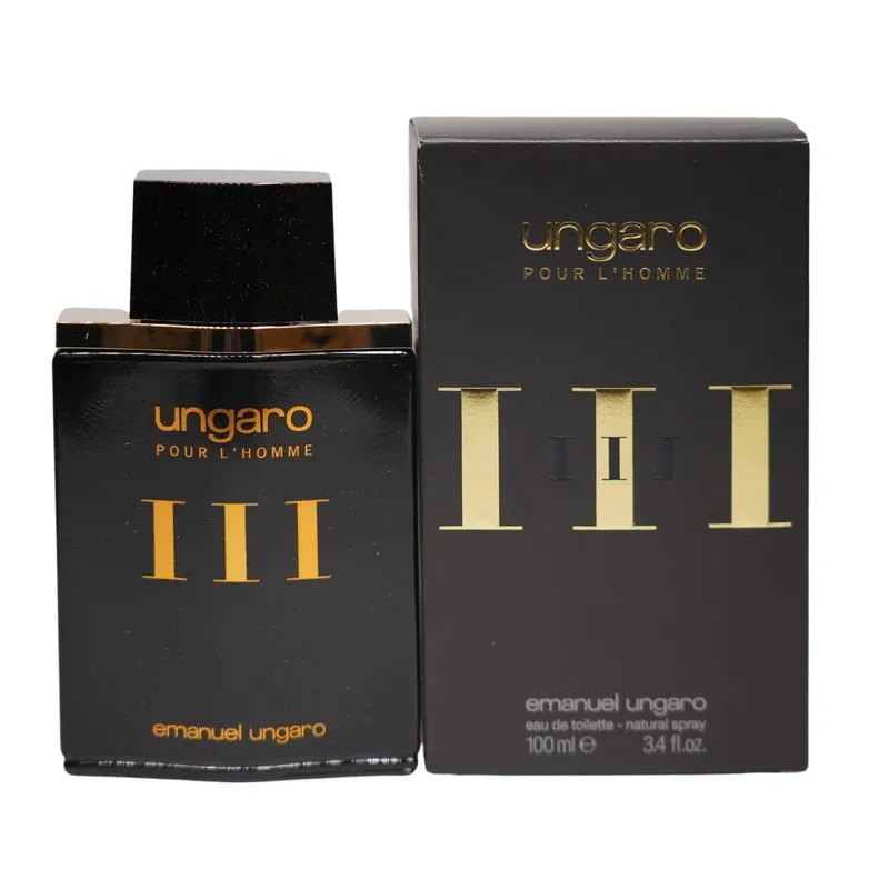 ادو تویلت مردانه امانویل اونگارو مدل Ungaro pour L'Homme III حجم 100 میلی لیتر - تصویر 2
