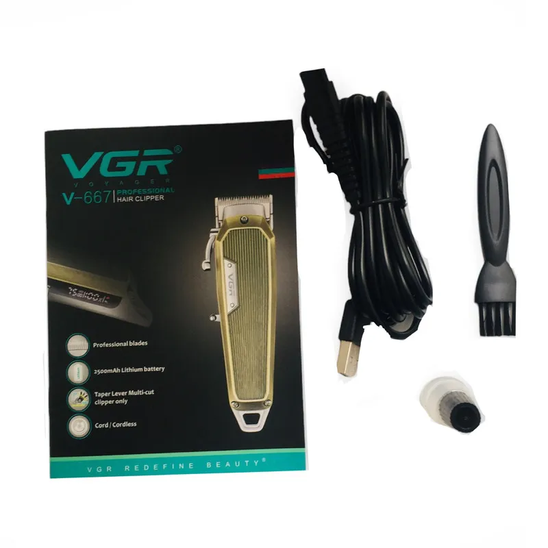 ماشین اصلاح موی سر و صورت وی جی آر مدل V-667 - تصویر 5