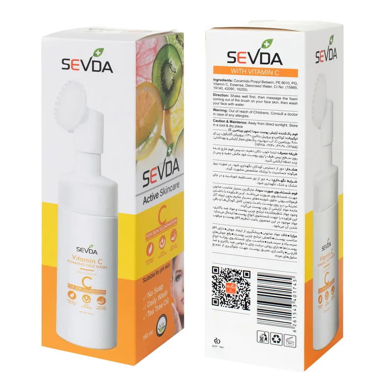 فوم شستشو صورت سودا مدل ویتامین C و خیار حجم 150 میلی لیتر مجموعه 2 عددی - تصویر 5