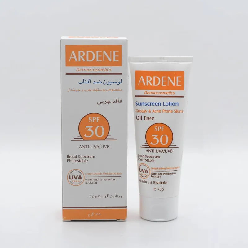 لوسیون ضد آفتاب بی‌رنگ صورت آردن SPF 30 مدل Vitamin E ‌مناسب برای پوست چرب حجم 70 میلی‌لیتر - تصویر 3