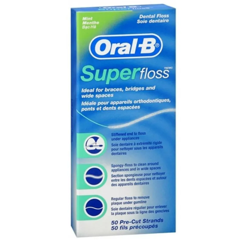 نخ دندان اورال-بی مدل مدل Super floss Mint - تصویر 4