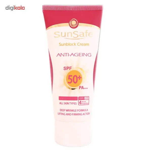کرم ضد آفتاب و ضد چروک سان سیف SPF50 حجم 50 میلی لیتر - تصویر 2