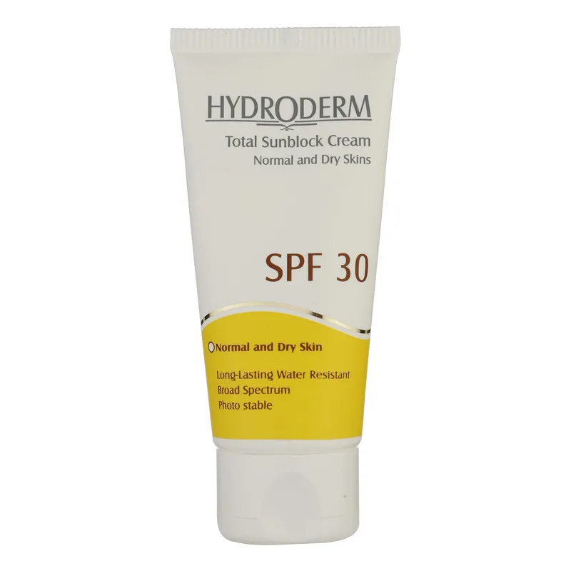 کرم ضدآفتاب بیرنگ هیدرودرم SPF30، مناسب پوستهای نرمال و خشک، حجم 50 میلیلیتر - تصویر 2