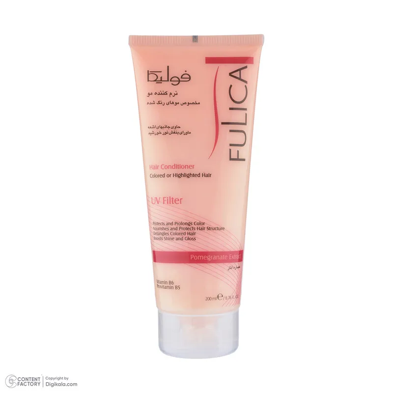 نرم‌کننده مو فولیکا مدل Colored or Highlighted Hair 200ml حجم 200 میلی‌لیتر - تصویر 3