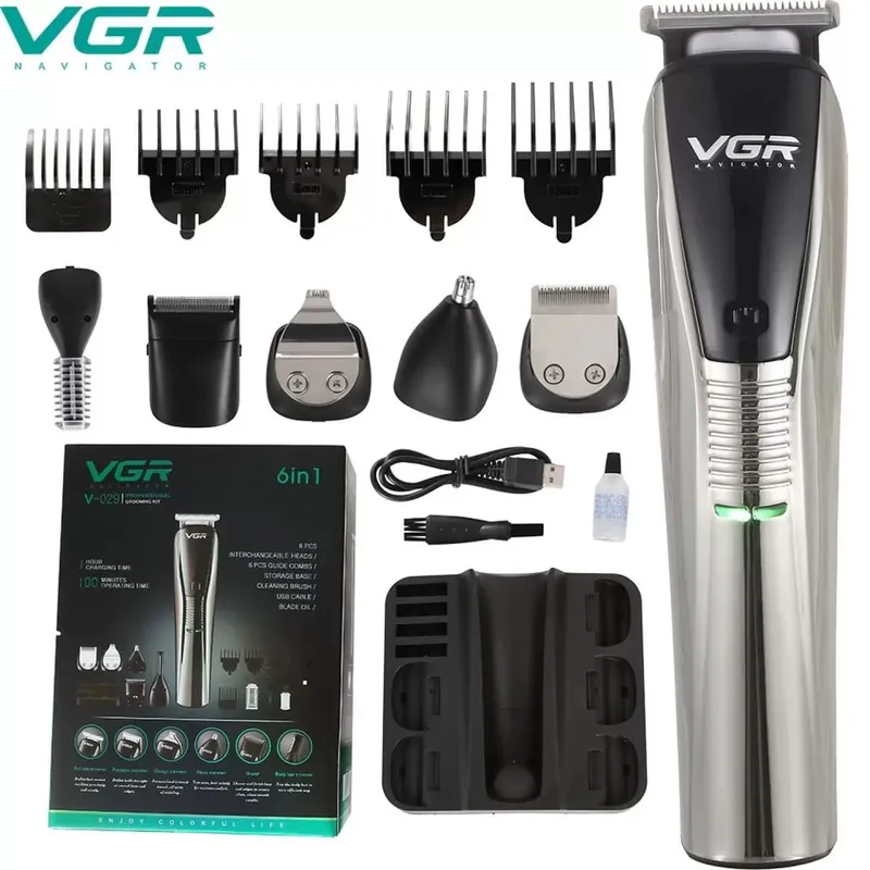 ماشین اصلاح موی سر و صورت وی جی آر مدل v_029 - تصویر 2