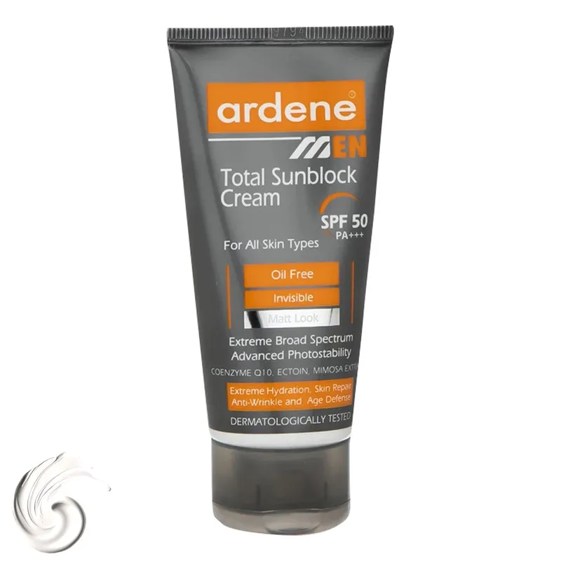کرم ضدآفتاب بیرنگ آردن SPF50 مدل Total Sun Block مناسب انواع پوست وزن 50 گرم - تصویر 2