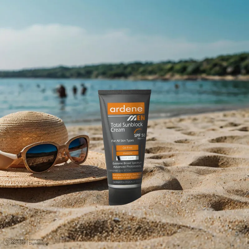 کرم ضدآفتاب بیرنگ آردن SPF50 مدل Total Sun Block مناسب انواع پوست وزن 50 گرم - تصویر 4