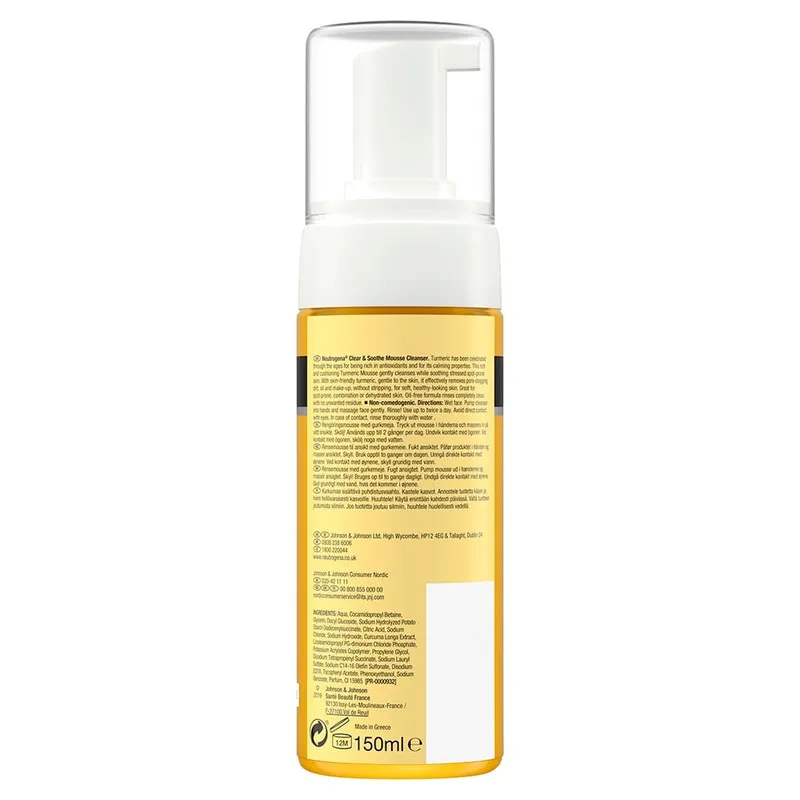 فوم شستشو صورت نوتروژینا مدل Soothing Clear حجم 150 میلی لیتر - تصویر 2
