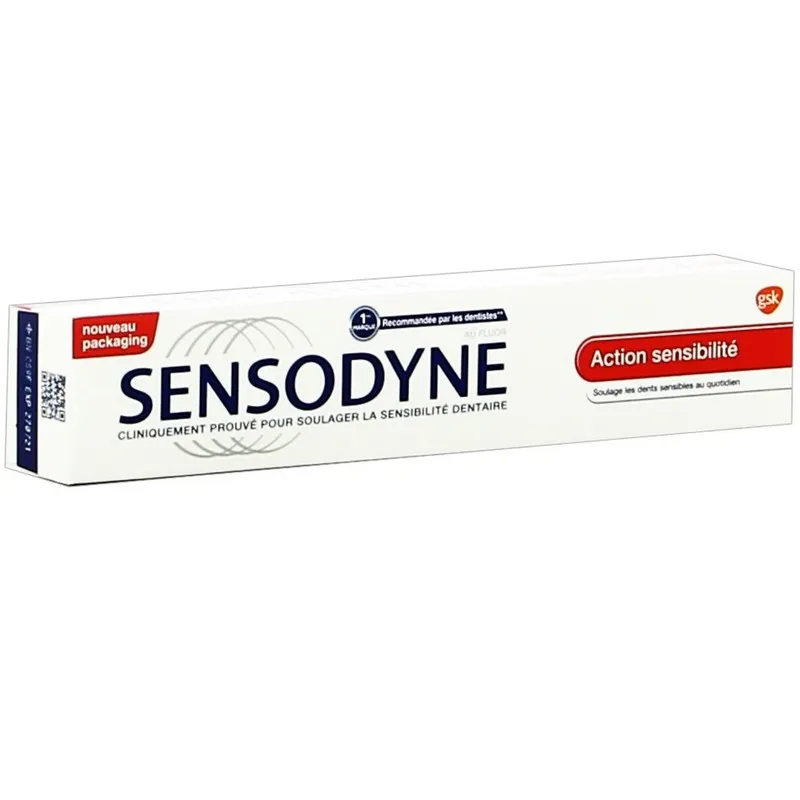 خمیر دندان سنسوداین مدل Action sensibilite حجم 75 میلی لیتر
