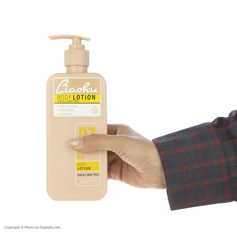 لوسیون بدن نرمکننده و آبرسان لیاشو مدل Shea Butter حجم 330 میلیلیتر مناسب انواع پوست، حاوی ویتامین B3 و E، روغن آرگان، فاقد پارابن، تسکیندهنده و ترمیمکننده پوست بعد از حمام - تصویر 5