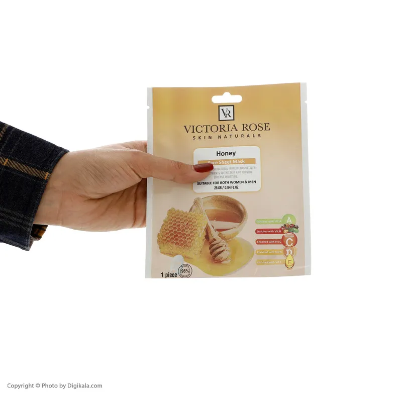 ماسک صورت ویکتوریا رز مدل Honey حجم 25 میلی لیتر - تصویر 3