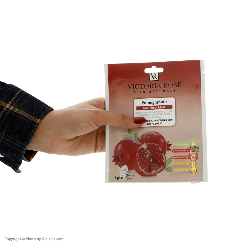 ماسک صورت ویکتوریا رز مدل Pomegranate حجم 25 میلی لیتر - تصویر 3