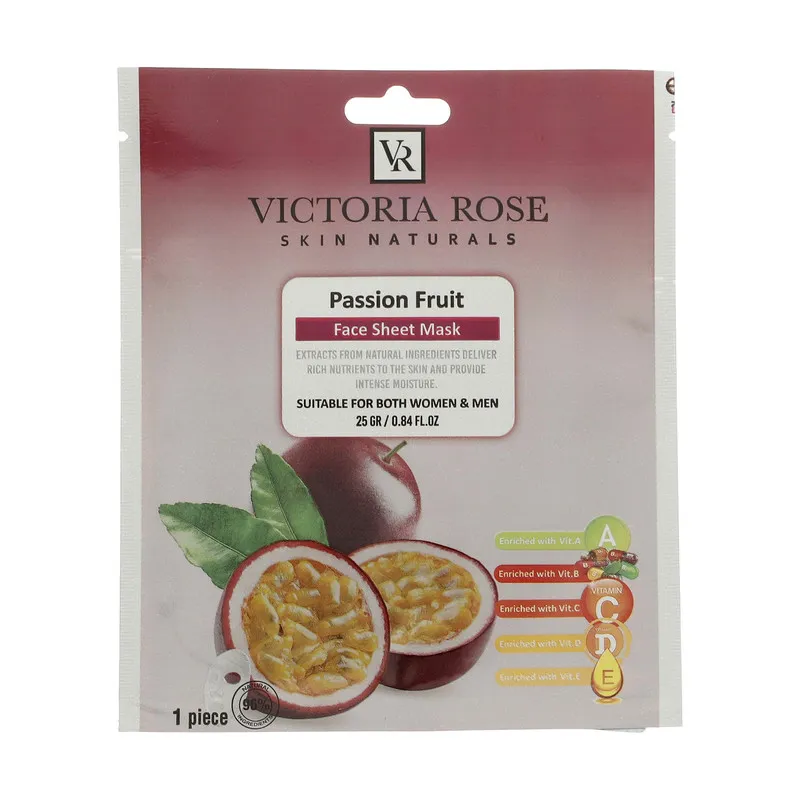 ماسک صورت ویکتوریا رز مدل Passion Fruit حجم 25 میلی لیتر