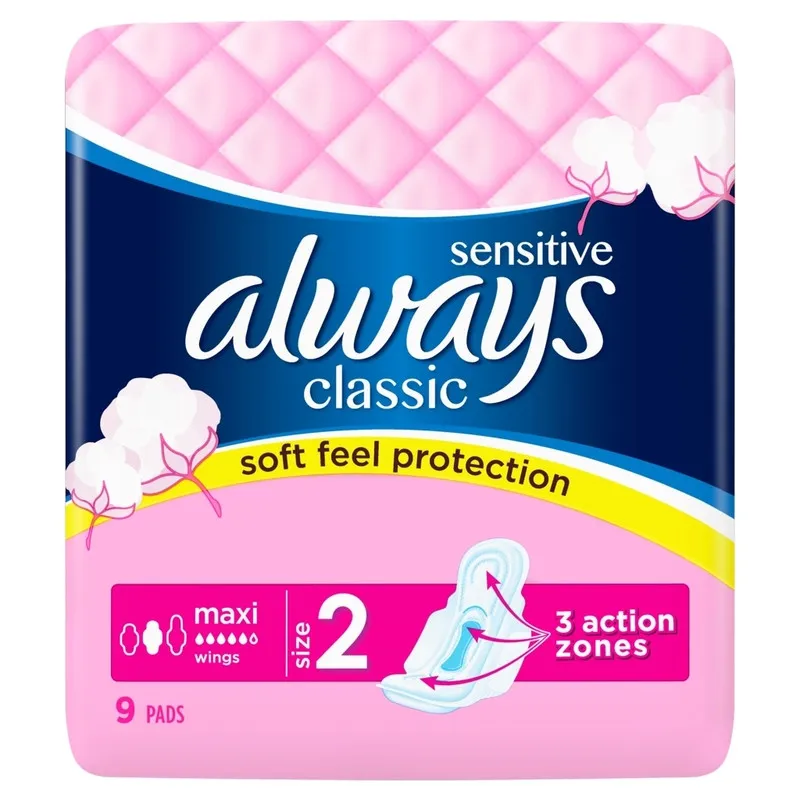 نوار بهداشتی الویز مدل Classic Sensitive سایز 2 بسته 9 عددی - تصویر 2