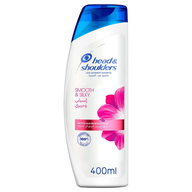 شامپو مو هد اند شولدرز مدل SMOOTH SILKY حجم 400 میلی لیتر