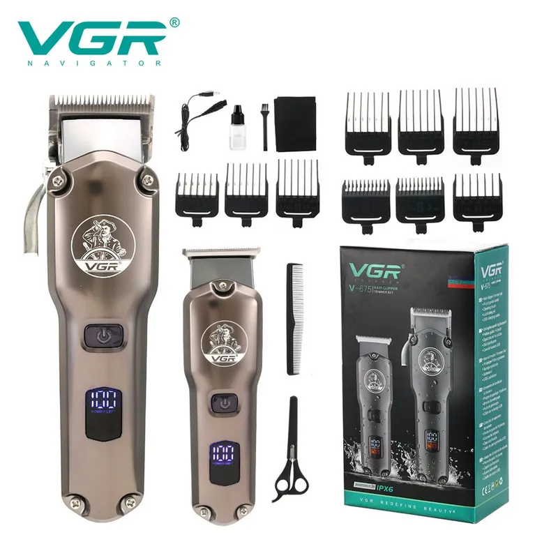 ماشین اصلاح موی سر و صورت وی جی ار مدل V-675 مجموعه 2 عددی - تصویر 3