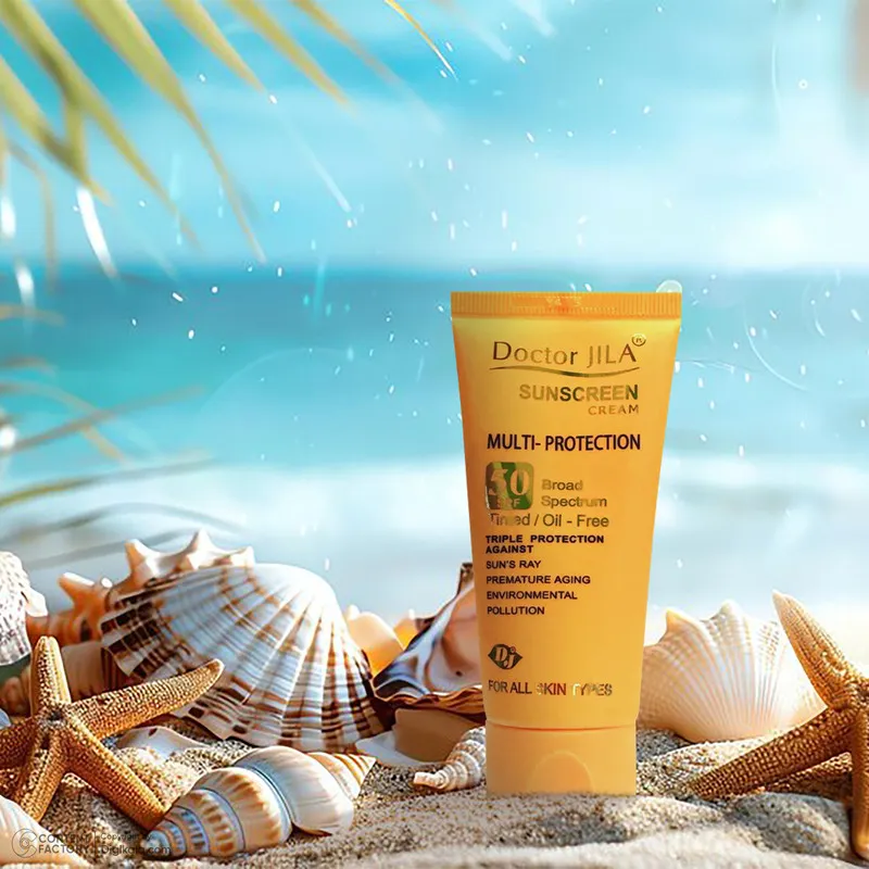 کرم ضد آفتاب بدون رنگ دکتر ژیلا SPF50 مدل multi-protection محافظ UVB، مرطوب‌کننده، مناسب انواع پوست حجم 50 گرم - تصویر 6