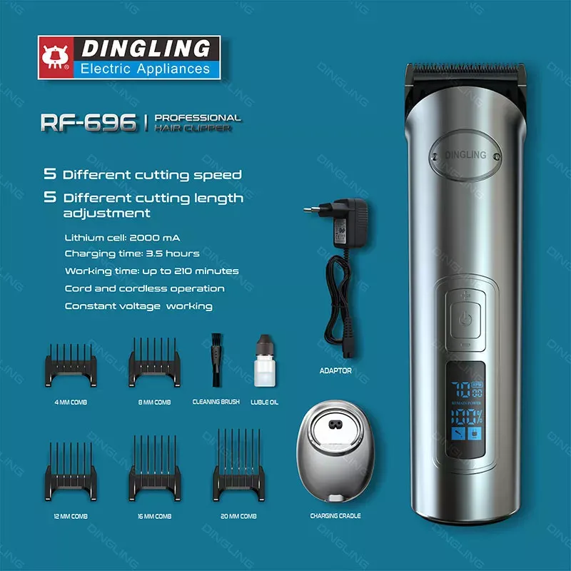 ماشین اصلاح موی سر و صورت دینگ لینگ مدل Rq-696 - تصویر 3