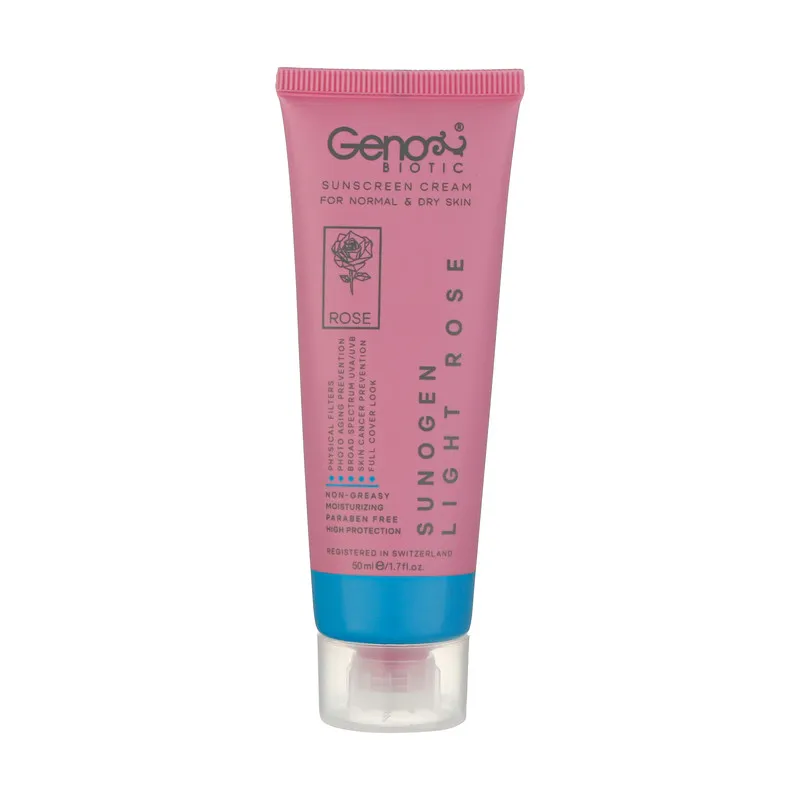 کرم ضد آفتاب ژنوبایوتیک مدل Light Rose حجم 50 میلی لیتر - تصویر 5