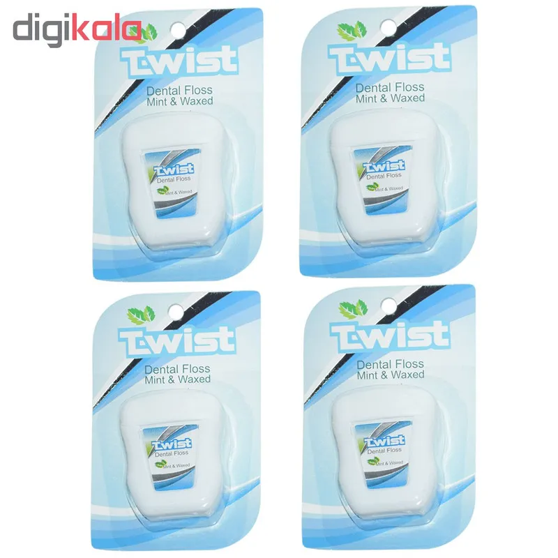 نخ دندان تویست مدل Mint And Waxed بسته 4 عددی  - تصویر 2