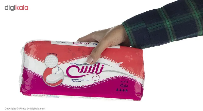 نوار بهداشتی نانسی مدل With Wings Large بسته 10 عددی - تصویر 4