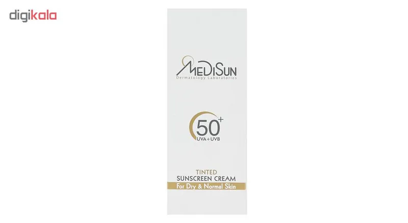 کرم ضد آفتاب رنگی مدیسان SPF 50 مدل Tinted مناسب پوستهای خشک و معمولی حجم 50 میلیلیتر - تصویر 2