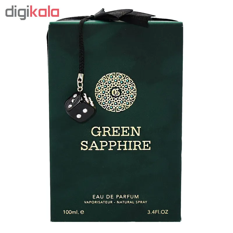 ادو پرفیوم مردانه فراگرنس ورد مدل GREEN SAPPHIRE حجم 100 میلی لیتر - تصویر 3