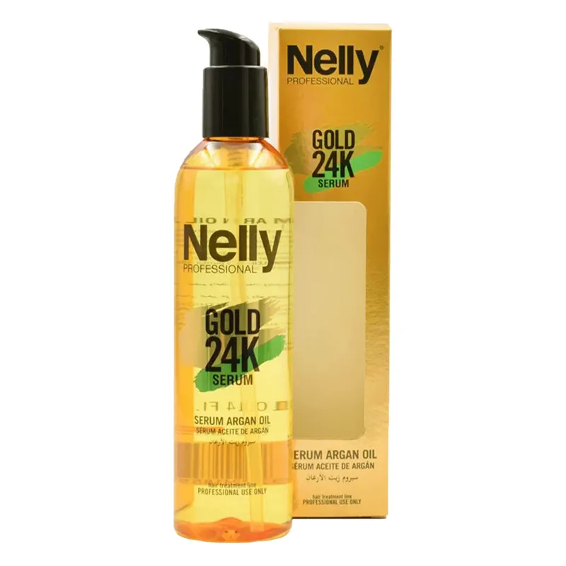 سرم مو نلی مدل Gold Argan حجم 290 میلی لیتر - تصویر 2