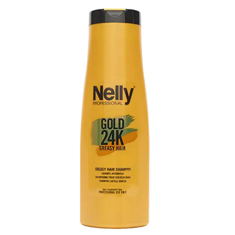 شامپو مو نلی سری Gold مدل Greasy حجم 400 میلی لیتر - تصویر 2