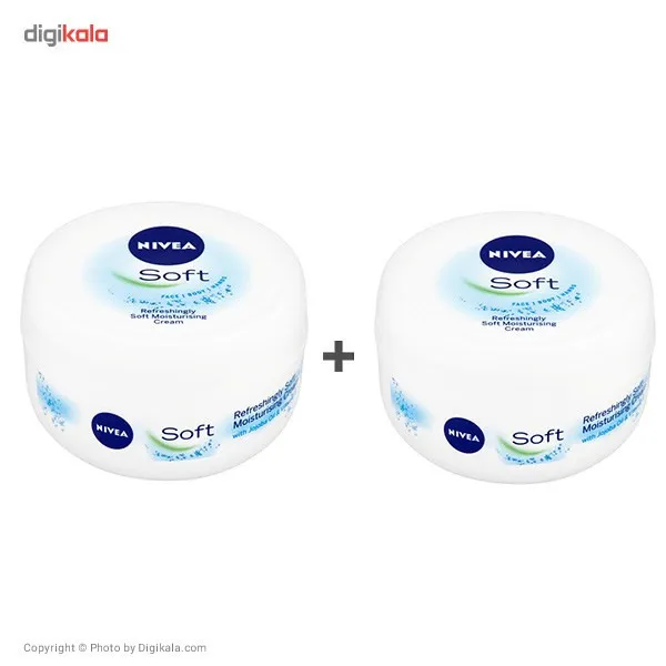 کرم نرم کننده و مرطوب کننده نیوآ مدل Soft حجم 200 میلی لیتر بسته 2 عددی - تصویر 2