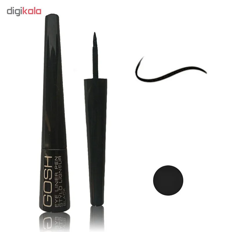 خط چشم مایع گاش مدل Stylo Ligneur Black - تصویر 5