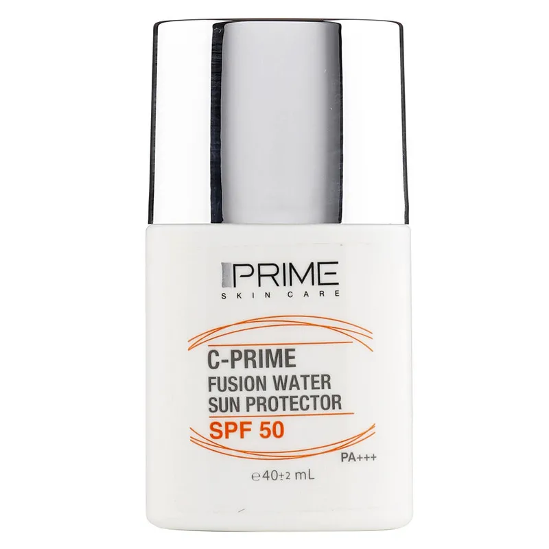 فلوئید ضدآفتاب بیرنگ پرایم SPF50 مدل C-Prime Fusion Water مناسب انواع پوست، حجم 40 میلیلیتر - تصویر 2