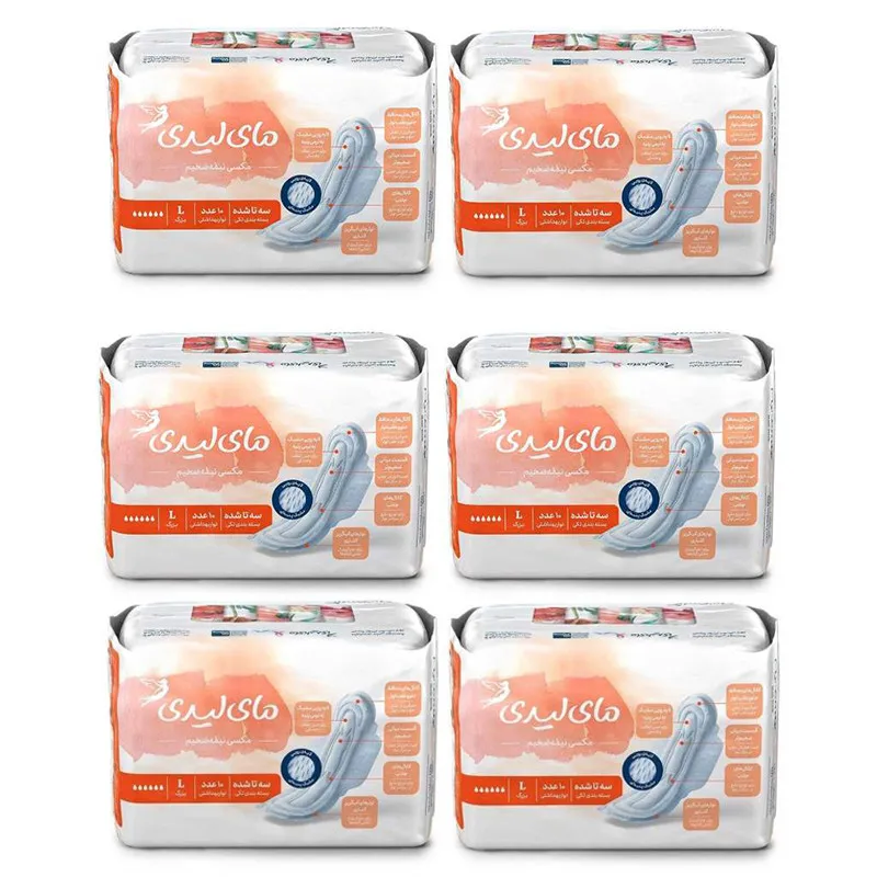 نوار بهداشتی مای لیدی مدل Maxi Sports مجموعه 6 عددی