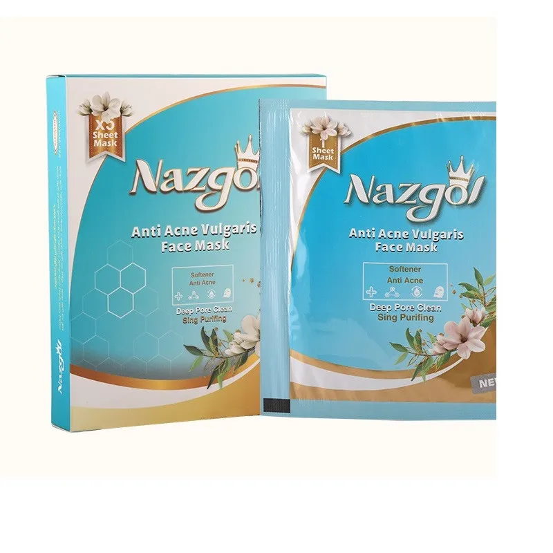 ماسک صورت  نازگل مدل آکنه وزن 25 گرم بسته 5 عددی - تصویر 2