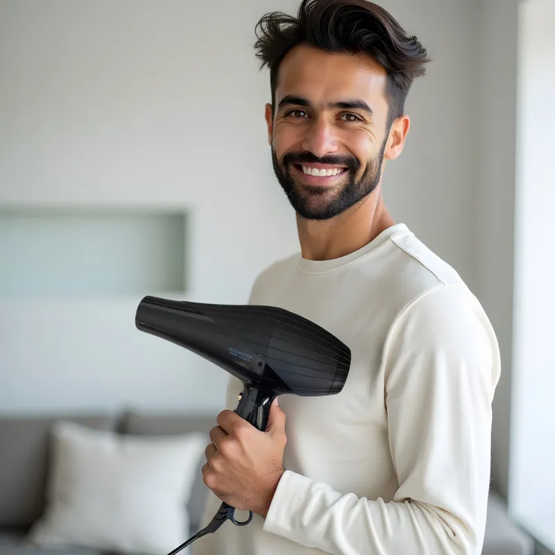 سشوار خانگی 9000 وات کنوود مدل kw-5820، موتور AC، وزن 700 گرم، المنت فلز، دارای سری متمرکزکننده پهن با ویژگی صافکنندگی، حجمدهندگی، با قابلیت باد سرد - تصویر 3