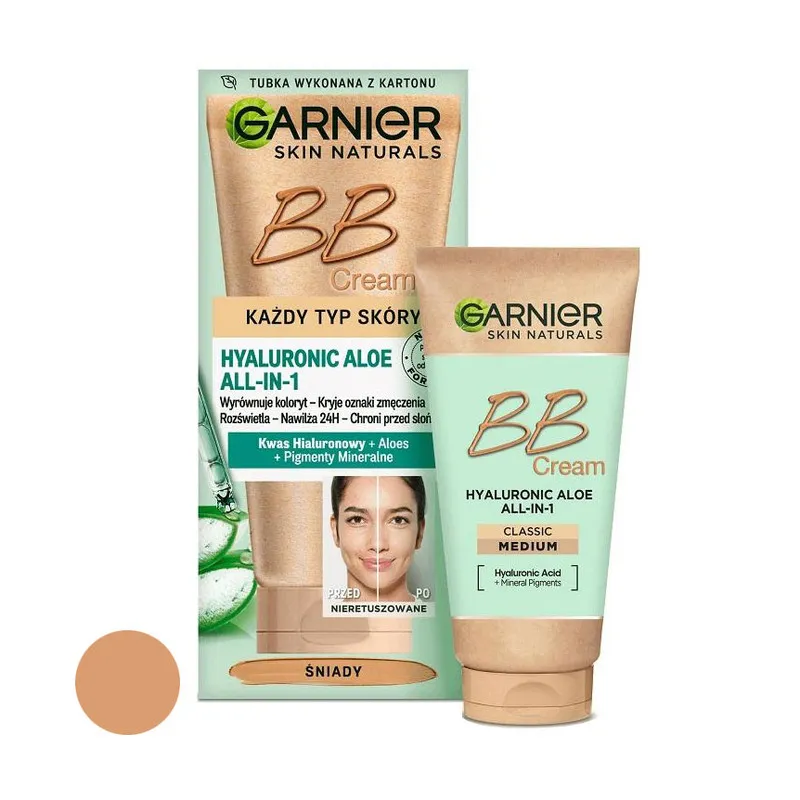 کرم پودر BB گارنیه مدل Hyaloronic Aloe All in One حجم 50 میلی لیتر - تصویر 2