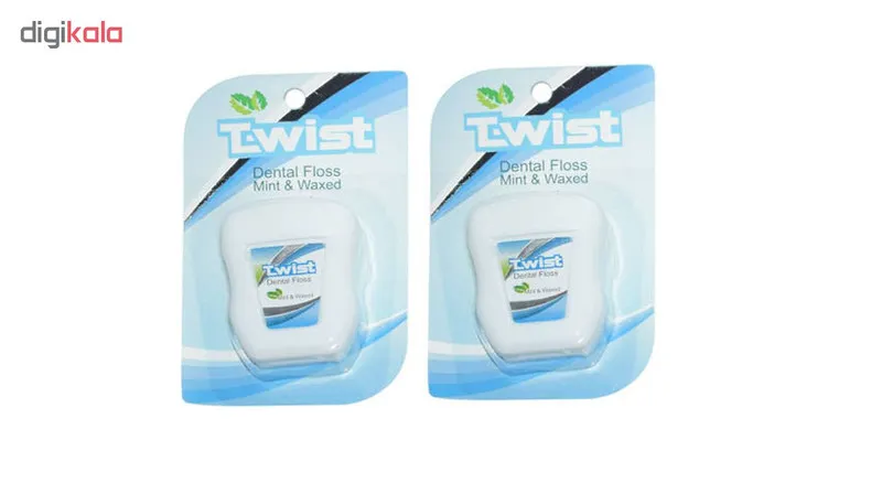 نخ دندان تویست مدل Mint And Waxed بسته 2 عددی - تصویر 2