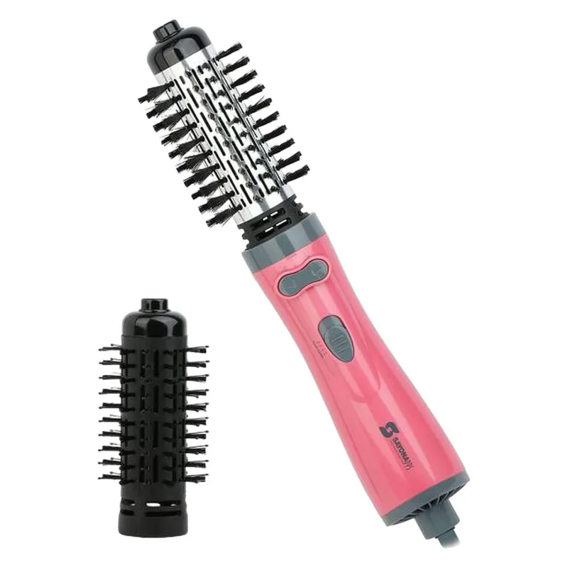 سشوار برس‌دار چرخشی 800 وات سایونا مدل 9127، موتور DC، وزن 700 گرم، المنت سرامیک