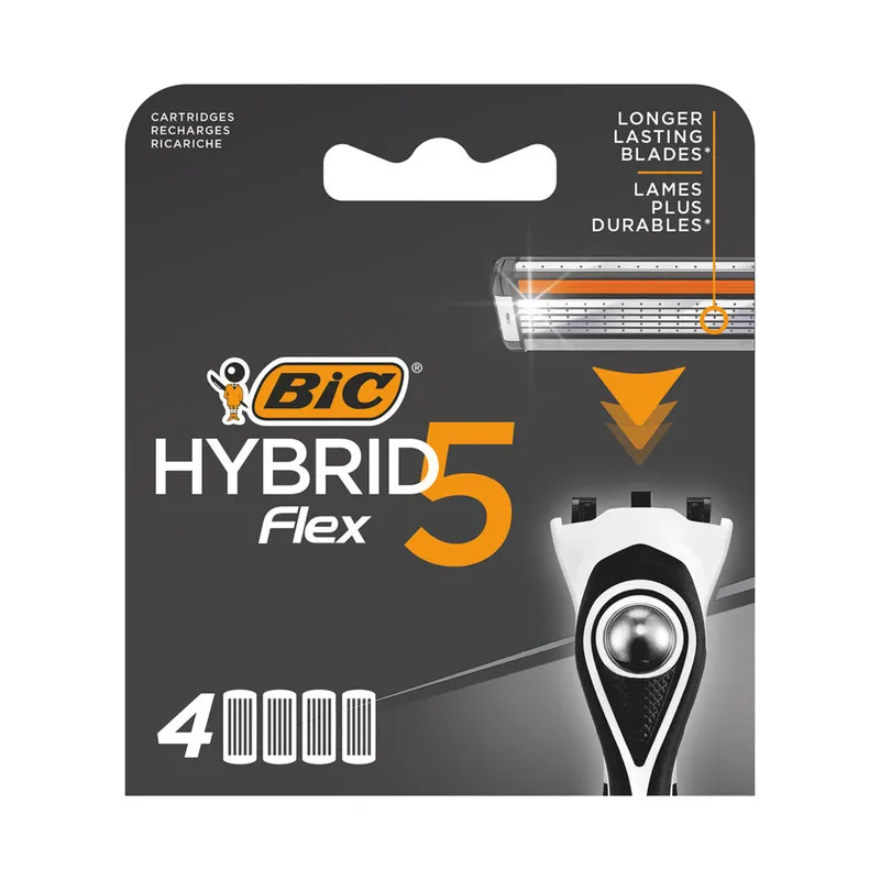 تیغ یدک بیک مدل HYBRID 5 FLEX مجموعه 4 عددی  - تصویر 4