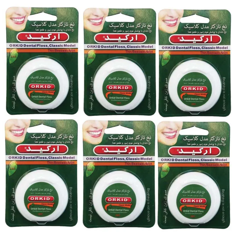 نخ دندان ارکید مدل کلاسیک مجموعه 6 عددی - تصویر 2