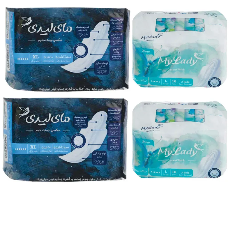 نوار بهداشتی مای لیدی مدل -2-2 maxi مجموعه 4 عددی - تصویر 2