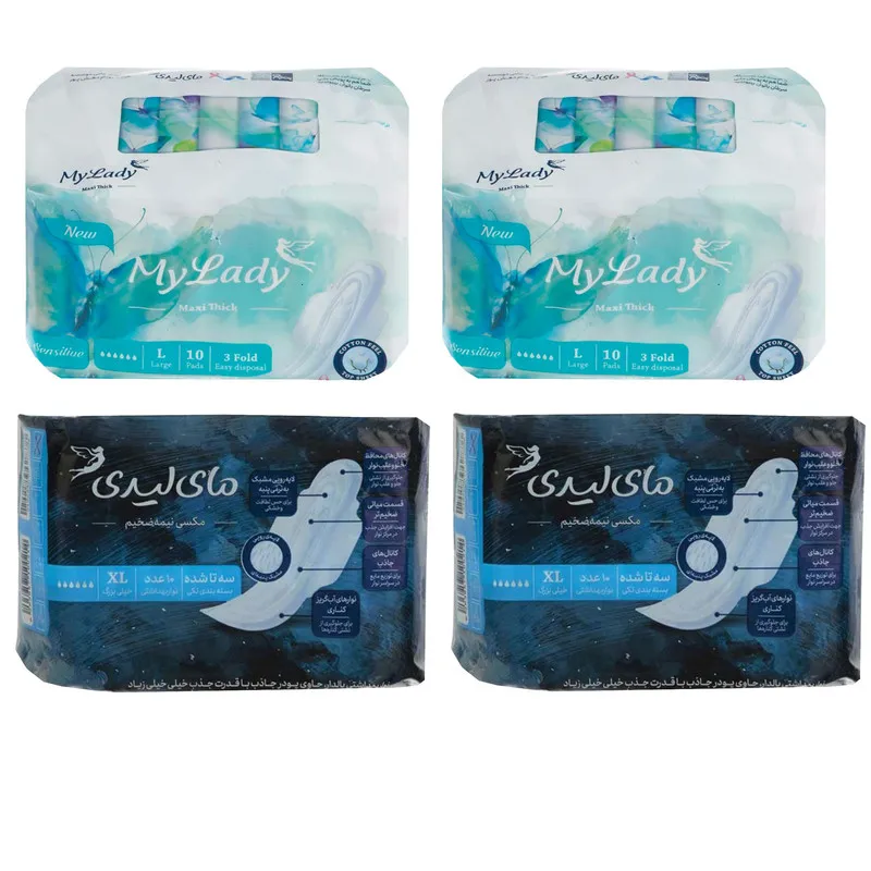 نوار بهداشتی مای لیدی مدل -2-2 maxi مجموعه 4 عددی - تصویر 3