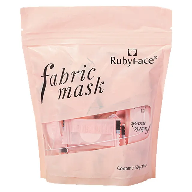 قرص ماسک ورقه ای صورت روبی فیس مدل Fabric بسنه 50 عددی