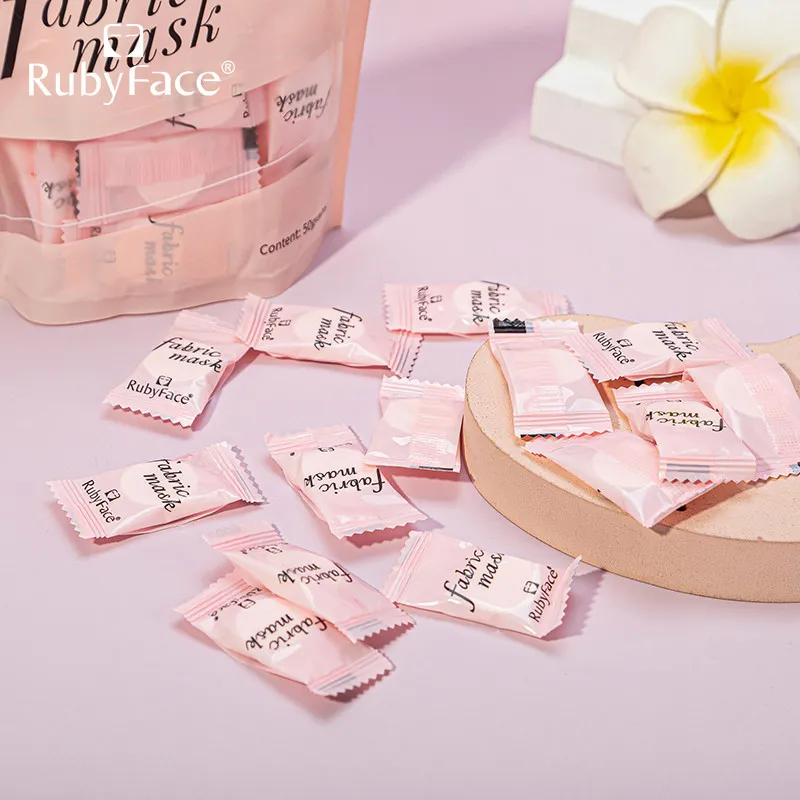 قرص ماسک ورقه ای صورت روبی فیس مدل Fabric بسنه 50 عددی - تصویر 4