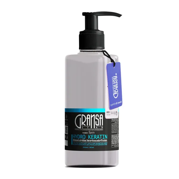 ماسک مو گرانسا مدل HYDRO KERATIN حجم 440 میلی لیتر - تصویر 2