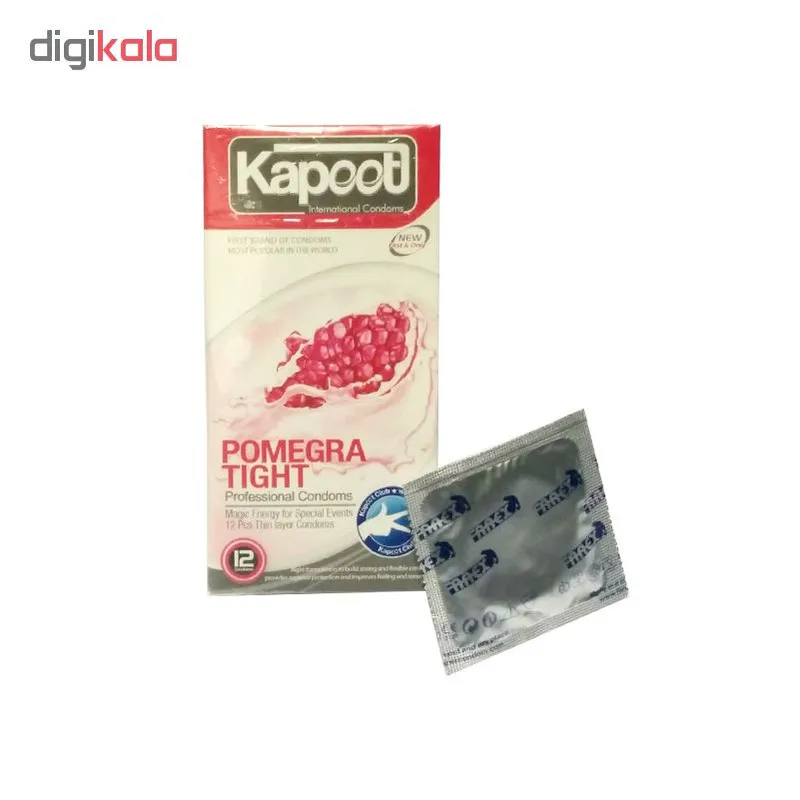 کاندوم کاپوت Pomegra Tight بسته 12 عددی به همراه کاندوم فارکس - تصویر 2
