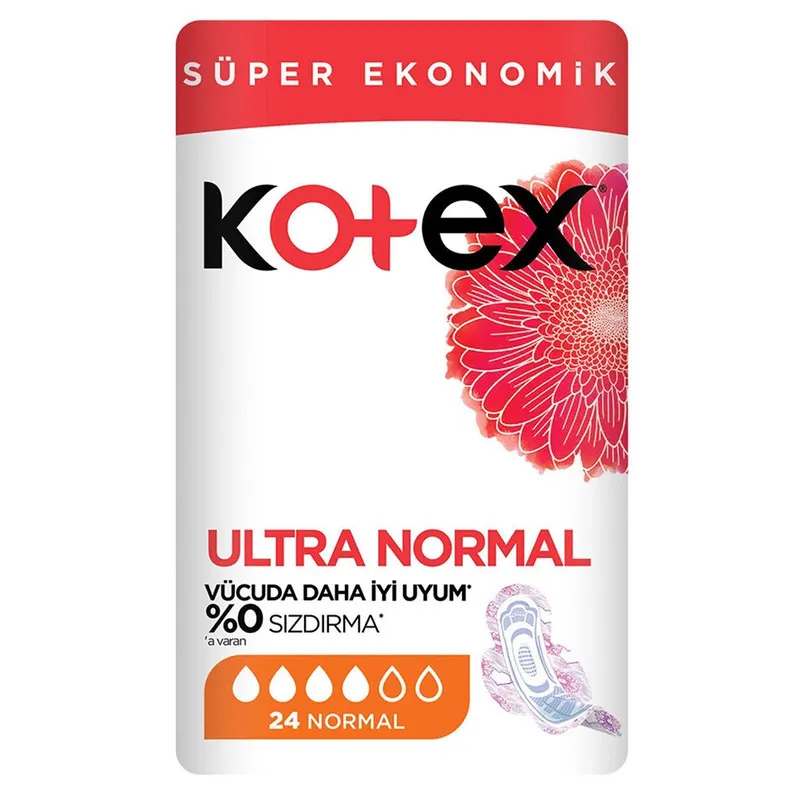 نوار بهداشتی نازک روز و شب کوتکس مدل Ultra Normal سایز مدیوم بسته 24 عددی - تصویر 2