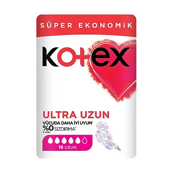 نوار بهداشتی نازک روز و شب کوتکس مدل Ultra Uzun سایز لارج بسته 18 عددی - تصویر 6